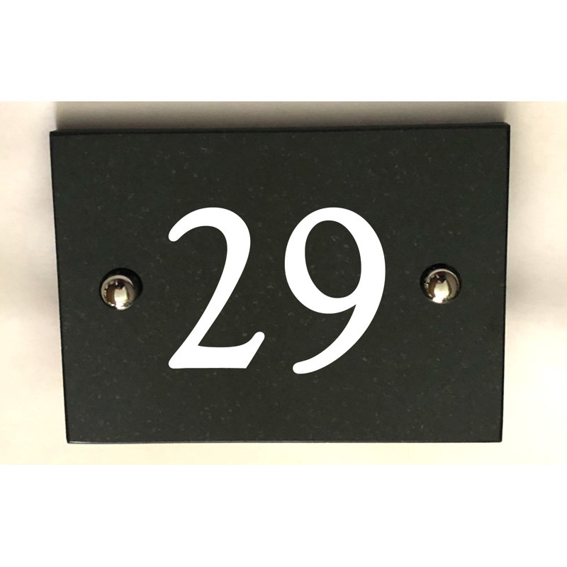 Brumby 10cm H Reflective Stone House Number, 29