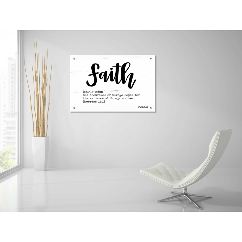 Faith - impression sans cadre, H 24 po x l 36 po x P 0,2 po