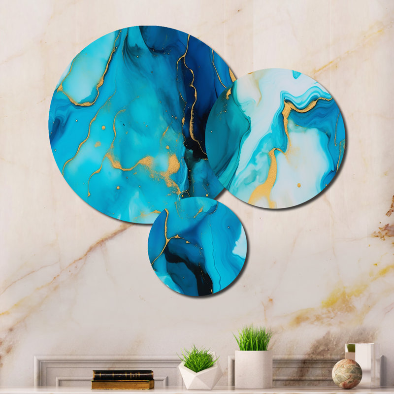 Abstract Wall Decor on Metal