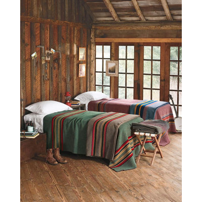 Pendleton Yakima Camp Green Heather Throw