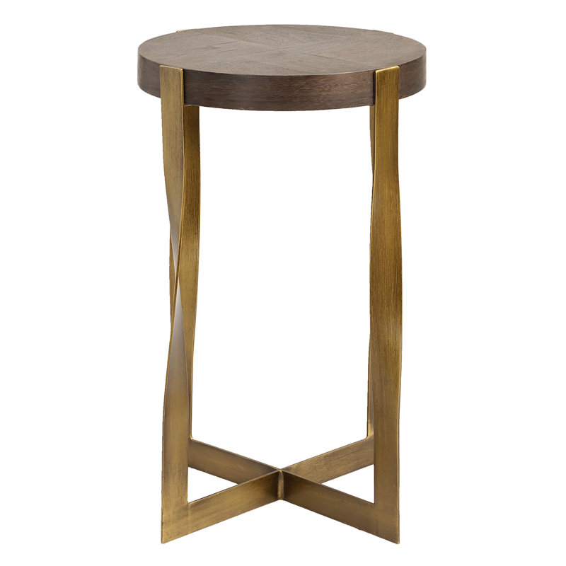 Halsey Brass Accent Table