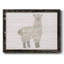 Floral lama encadré sur toile-796775440-796775444