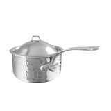 Mauviel M'ELITE Sauce Pan With Lid, Cast Stainless Steel Handles, 1.8-Qt
