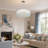 Led Dimmable Blue Glass Crystal Chandelier