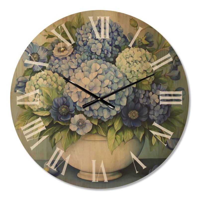 Solid Wood Analogue Wall Clock, Large