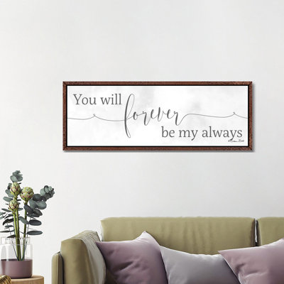 Forever Be My Always by Susan Ball - Panoramic Print on Canvas