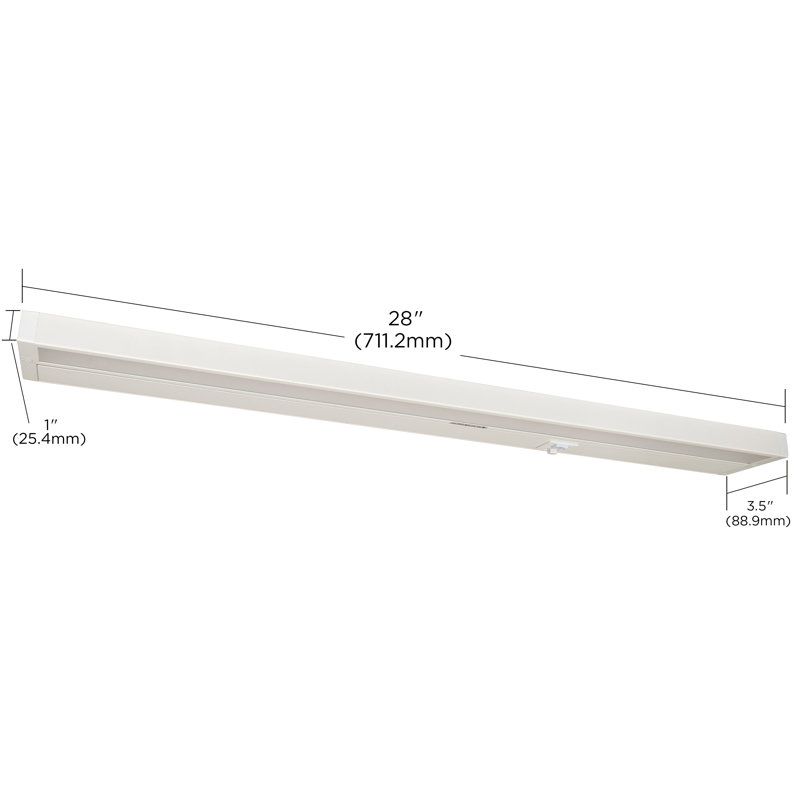 CounterQuick 28'' White LED Under Cabinet Light Bar