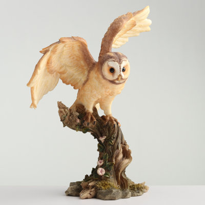 7.3 in H Owl Poly Resin