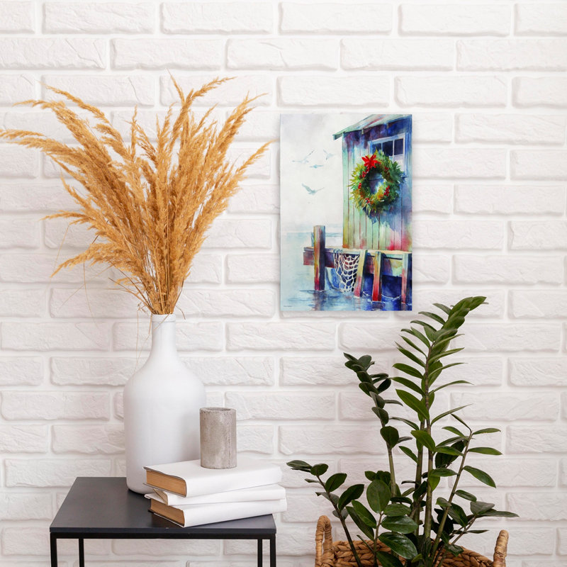 Christmas By The Shore by Svetlana Aleinikova - Wrapped Canvas Print, 45.72 cm H x 30.48 cm W