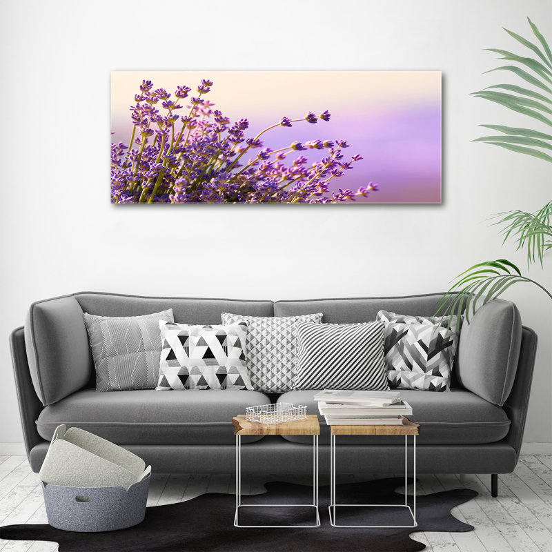 Lavender - No Frame Print, Canvas, 50cm H x 125cm W x 2cm D