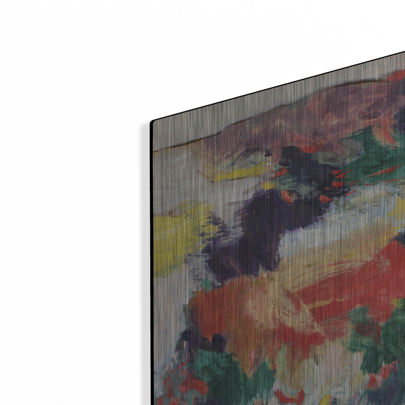 Ivy Bronx «Coral Hills» par Gocan, art mural en métal, H 12 po x l 12 po