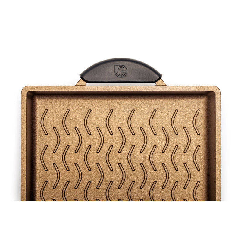 Summit 25cm Non-Stick Aluminum Grill & Griddle Pan