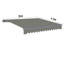 Dakota Fields Fabric Cover Retractable Patio Awning-1386317237-1409678916