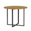 Ensembles de table de salle à manger compacts 5 pièces avec finition grain de bois, style moderne, idéal pour les petites cuisines