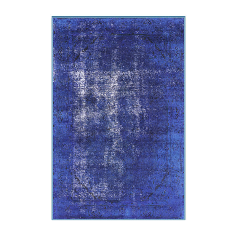 Tapis bleu foncé Rogofsky, Rectangle 7 pi x 9 pi