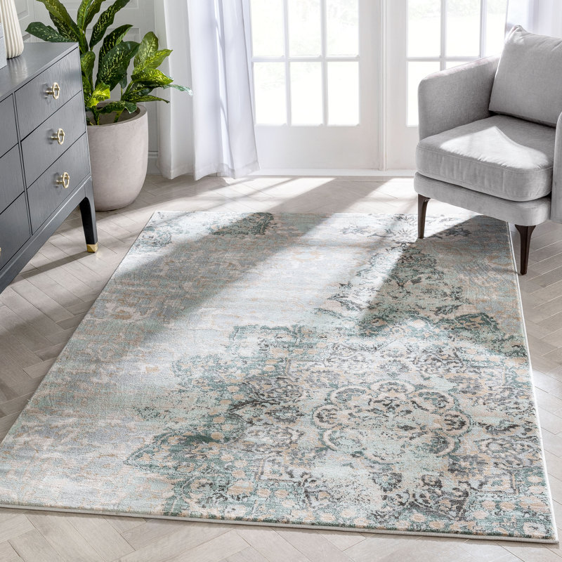 Eggers Floral Synthetic Area Rug, Rectangle 120 x 160cm