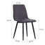 Croftshire Set of 4 Velvet Accent Chair Dining Chair with Metal Legs-723977695