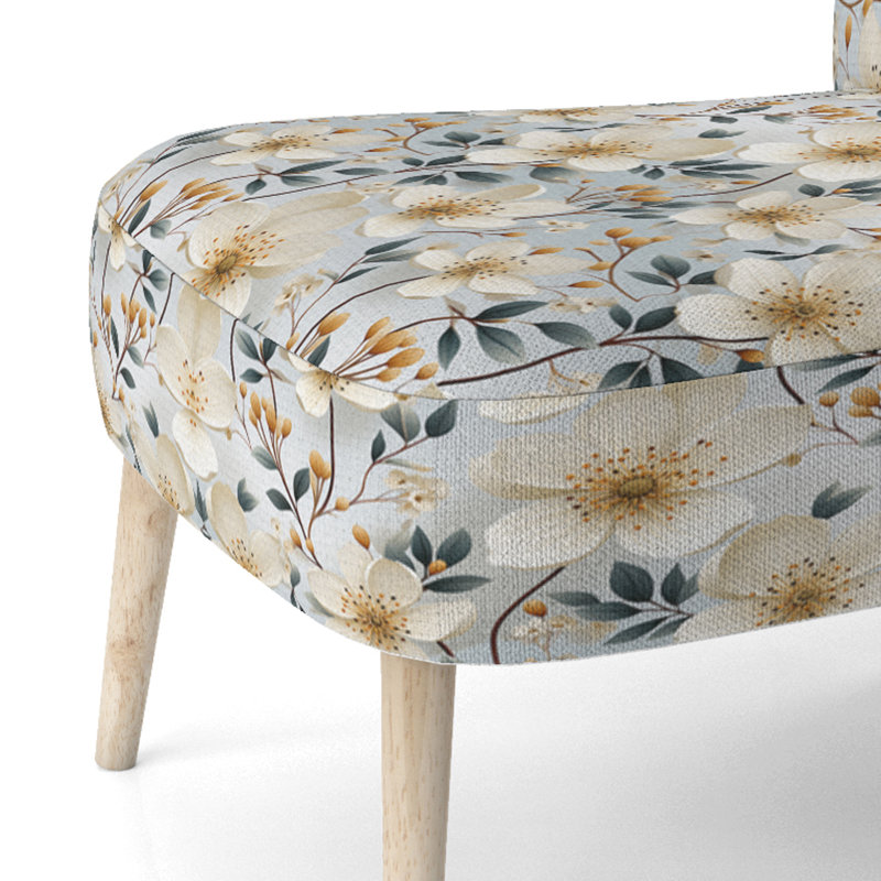 Chaise d'appoint rembourrée Coastal Elegance