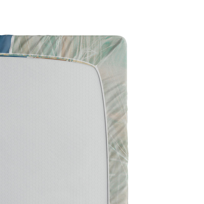 Microfiber Patterned Fitted Sheet, Full/Double Fitted Sheet