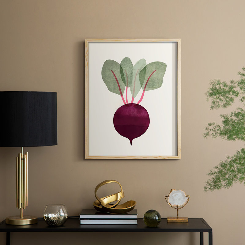 Reproduction encadrée Organic Veg IX - bois massif, H 30 po x l 24 po