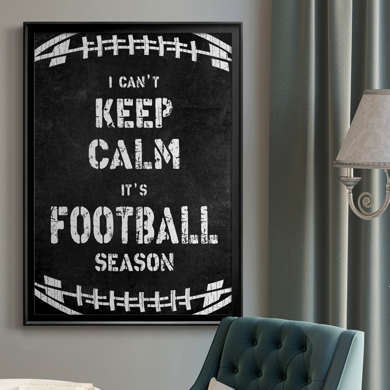 «Don't Keep Calm», art textuel sur toile, H 30,5 po x l 42,5 po x P 1,5 po, Noir
