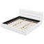 Très grand lit plateforme tapissier, blanc-342780099