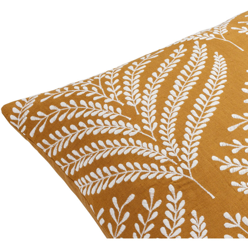 Coussin décoratif Eliana, Carré 20 po, Tanné, Duvet de canard
