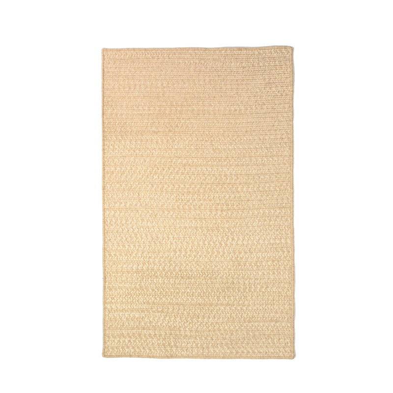 Tweed tissé naturel beige, Rectangle 3 pi x 5 pi