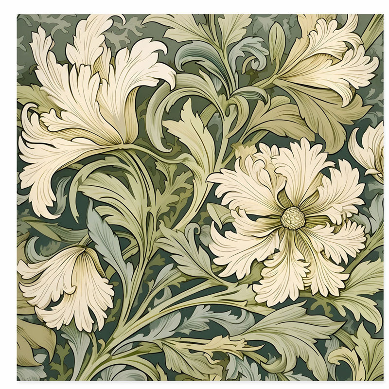 «Botanical William Morris», reproduction d'art non encadrée, H 20 po x l 20 po