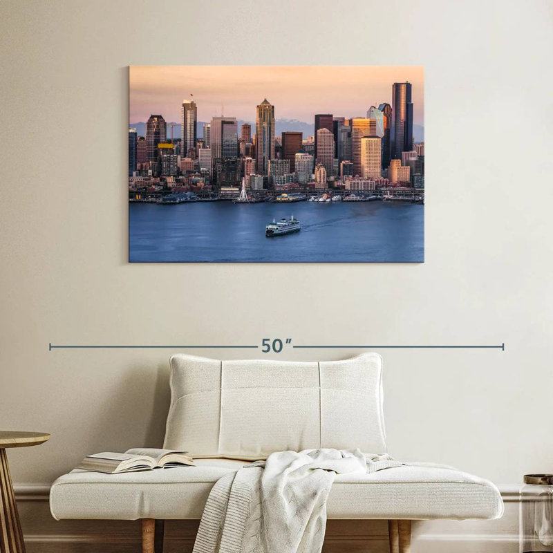 Vue de Seattle, H 26 po x l 39 po