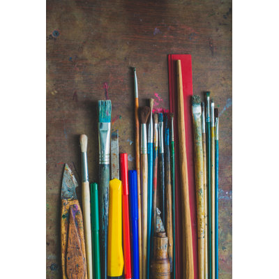 Agalia Set Of Brushes by Angela940 - Wrapped Canvas Print