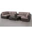 Ensemble de conversation en osier pour 4 personnes avec coussins Demarest-417061406