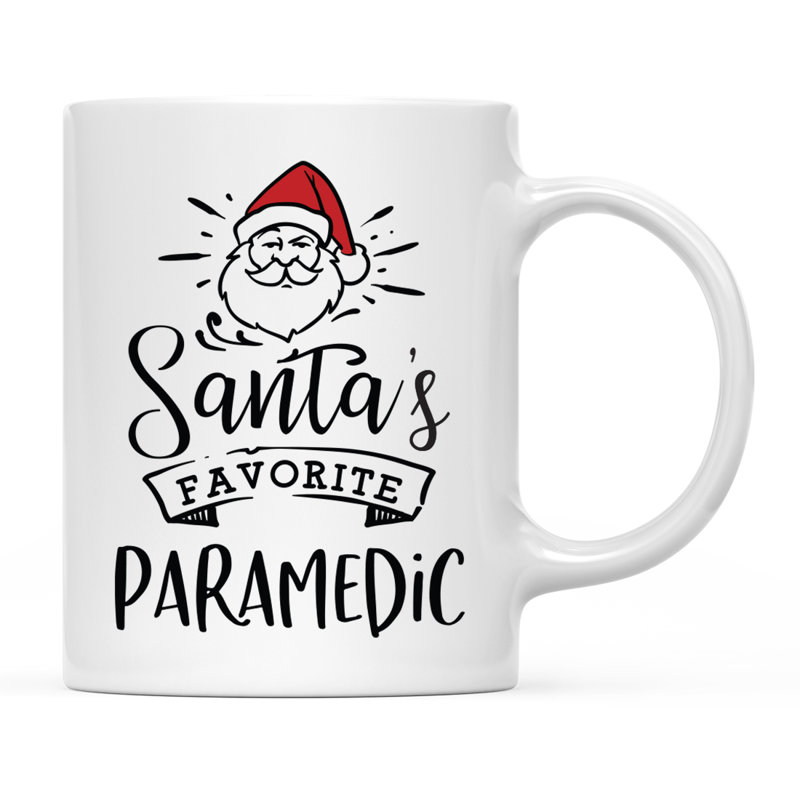 Grande tasse à café Tuileries, « Santa's Favorite Paramedic »