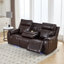 Canapé inclinable électrique moderne de 192 cm de large avec bande lumineuse DEL et console centrale-1772845480