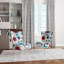 Fauteuil d'appoint rembourré à motif Blue Circle