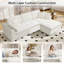 Ensemble de salon modulaire à assise profonde en forme de L avec repose-pieds Compression Boneless-2126524311