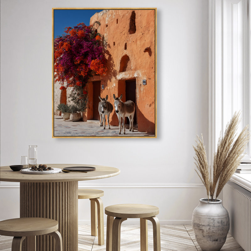 Morning Wait Graphic Art Canvas, 37"H x 31"W, Gold Floater Frame