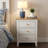 3 Drawer Nightstand With Solid Wood Knobs-1346276160