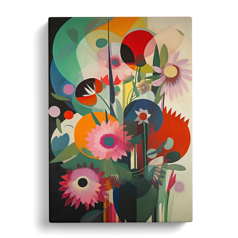 Iraheta Flowers Bauhaus Design Vol.1 - Wrapped Canvas, 76cm H x 50cm W x 3cm D