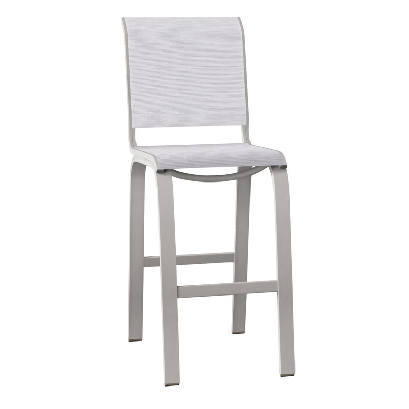 Tabouret de bar 29,5 po Holna, Gris chaleureux texturé, Abalone