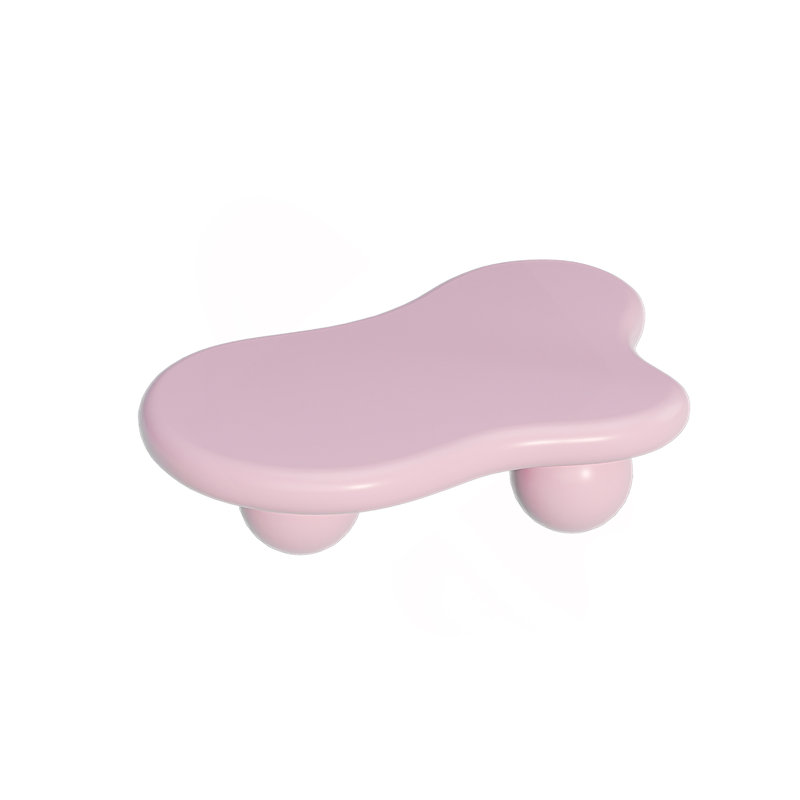 47 Inch Pink Legs, Coffee Table For Living Room