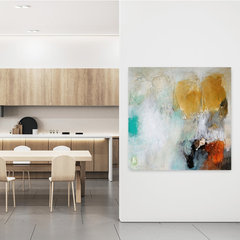 «Fears Burn Down», art contemporain abstrait, H 48 po x l 48 po