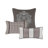6-Piece Full/Queen 6 Piece Jacquard Quilt Set with Throw Pillows,Grey