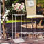 Support floral transparent en acrylique
