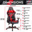 Fauteuil de jeu ergonomique à dossier haut-97810945