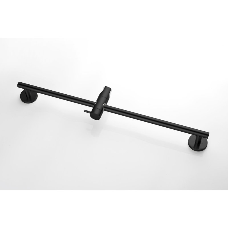 Handheld Shower With 59-inch Hose And 28-inch Slide Bar - Height Adjustable, Nozzles Strong Stainless Steel Matte Black Appearance Adjustable Head Look