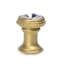 Caché knob with an 18mm rivoli Swarovski Clear Crystalin Antique Brass-1622461053