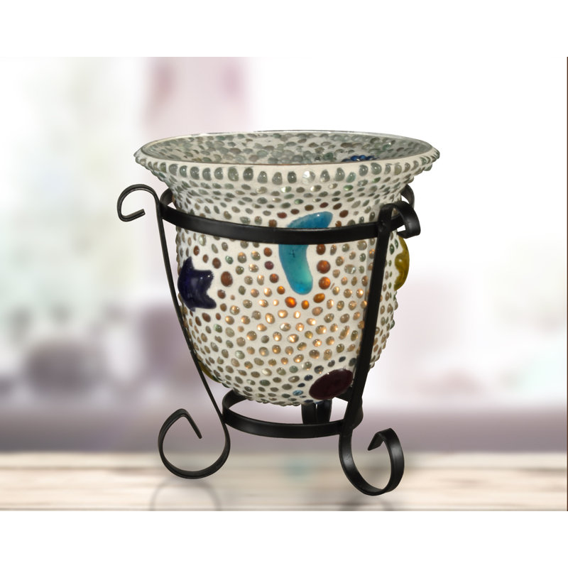 4'' H Glass Tabletop Votive Holder