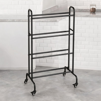 Élégant support de rangement pour imprimante 3D à filament minimaliste en acier au carbone 30,31 L x 8,27 po