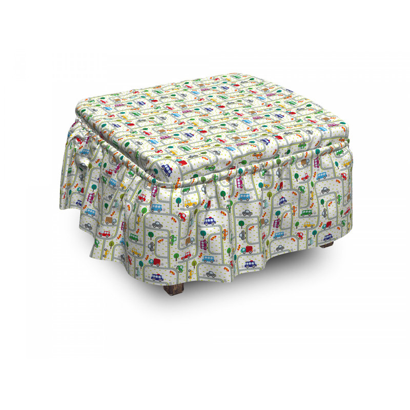 Ensemble de housse pour repose-pieds 2 pièces, Motif 5